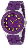 Marc Jacobs Pelly Purple Dial Purple Silicone Strap Watch for Women - MBM2505