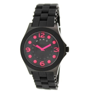 Marc Jacobs Pelly Black Dial Black Silicone Strap Watch for Women - MBM2530 Buy Now By Marc Jacobs