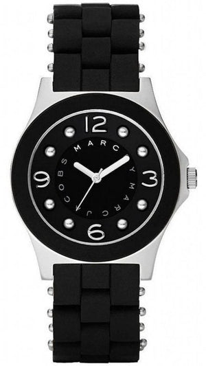 Marc Jacobs Pelly Black Dial Black Silicone Strap Watch for Women - MBM2541 Buy Now By Marc Jacobs