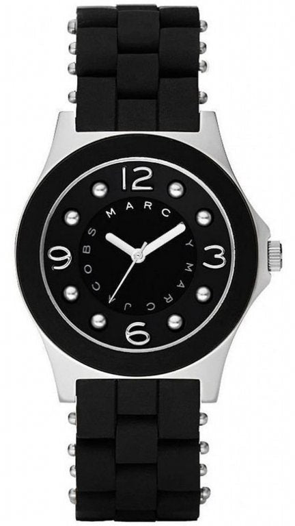 Marc Jacobs Pelly Black Dial Black Silicone Strap Watch for Women - MBM2541 Buy Now By Marc Jacobs