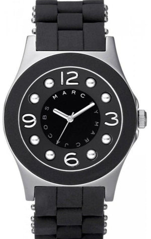 Marc Jacobs Pelly Black Dial Black Silicone Strap Watch for Women - MBM2544 Buy Now By Marc Jacobs