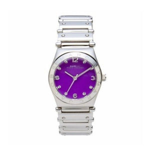 Marc Jacobs Amy Purple Dial Silver Steel Strap Watch for Women - MBM8560 Buy Now By Marc Jacobs