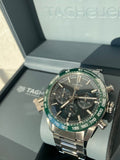 Tag Heuer Carrera Chronograph 44mm Green Dial Silver Steel Strap Watch for Men - CBN2A1N.BA0643 Buy Now By Tag Heuer