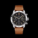 Breitling Avi Chronograph 42 P-51 Mustang Black Dial Brown Leather Strap Watch for Men - A233803A1B1X1 Buy Now By Breitling