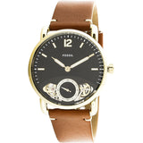 Fossil The Commuter Twist Black Dial Brown Leather Strap Watch for Men - ME1166 Buy Now By Fossil