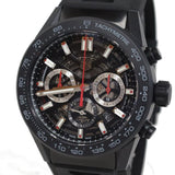 Tag Heuer Carrera Automatic Chronograph Black Dial Black Rubber Strap Watch for Men - CBG2A90.FT6173 Buy Now By Tag Heuer