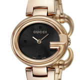 Gucci Guccissima Collection Quartz Black Dial Rose Gold Steel Strap Watch For Women - YA134509 Buy Now By Gucci