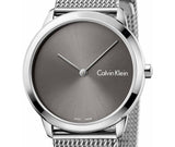 Calvin Klein Minimal Grey Dial Silver Mesh Bracelet Watch for Women - K3M221Y3 Buy Now By Calvin Klein