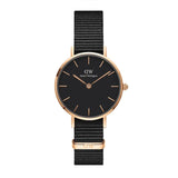 Daniel Wellington Petite Cornwall Black Dial Black Nylon Strap Watch for Women - DW00100247 Buy Now By Daniel Wellington