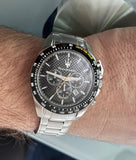 Maserati Traguardo Black Dial Silver Chronograph with Tachymeter Watch For Men - R8873612042 Buy Now By Maserati