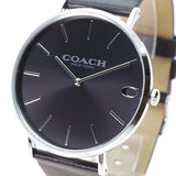 Coach Charles Grey Dial Black Leather Strap Watch for Men - 14602150 Buy Now By Coach