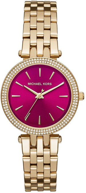 Michael Kors Darci Pink Dial Gold Steel Strap Watch for Women - MK3444 Buy Now By Michael Kors
