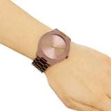 Michael Kors Runway Quartz Brown Dial Brown Steel Strap Watch For Women - MK3418 Buy Now By Michael Kors