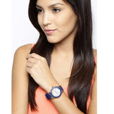 Guess Overdrive White Dial Blue Rubber Strap Watch for Women - W0149L5 Buy Now By Guess