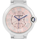 Cartier Ballon Bleu De Cartier Pink Dial Silver Steel Strap Watch for Women - W6920041 Buy Now By Cartier
