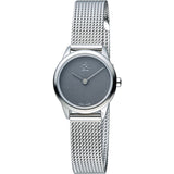 Calvin Klein Minimal Grey Dial Silver Mesh Bracelet Watch for Women - K3M2312X Buy Now By Calvin Klein