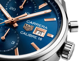 Tag Heuer Carrera Automatic Chronograph Blue Dial Silver Steel Strap Watch for Men - CBK2115.BA0715 Buy Now By Tag Heuer