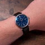 IWC Portofino '150 Years Edition' Automatic Blue Dial Black Leather Strap Watch for Men - IW356518 Buy Now By IWC