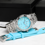 Maurice Lacroix Aikon Automatic Limited Summer Edition Blue Dial Silver Steel Strap Watch For Men - AI6008-SS00F-431-1 Buy Now By Maurice Lacroix
