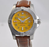 Breitling Avenger 11 Seawolf Stainless Steel Cobra Yellow Dial Mens Watch - A1733110/I519/434X Buy Now By Breitling