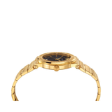 Versace Greca Black Dial Gold Steel Strap Watch for Women - VEVH00820 Buy Now By Versace