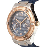 Guess Jet Setter Analog Blue Dial Blue Denim Strap Watch For Women - W0289L1 Buy Now By Guess