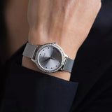 Guess Chelsea Quartz Silver Dial Silver Mesh Strap Watch For Women - W0647L6 Buy Now By Guess