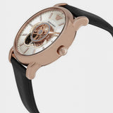 Emporio Armani Luigi Automatic Silver Dial Black Leather Strap Watch For Men - AR60013 Buy Now By Emporio Armani
