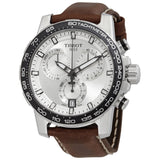 Tissot Supersport Chrono Silver Dial Brown Leather Strap Watch for Men - T125.617.16.031.00 Buy Now By Tissot