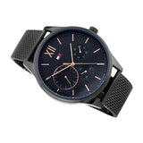 Tommy Hilfiger Damon Quartz Black Dial Black Mesh Bracelet Watch for Men - 1791420 Buy Now By Tommy Hilfiger