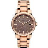Burberry The City Light Brown Dial Rose Gold Steel Strap Watch for Women - BU9005 Buy Now By Burberry