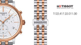 Tissot Carson Premium Chronograph White Dial Two Tone Steel Strap Watch For Men - T122.417.22.011.00 Buy Now By Tissot