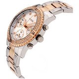 Guess Mini Spectrum Quartz Silver Dial Two Tone Steel Strap Watch For Women - W0122L1 Buy Now By Guess