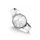 Calvin Klein Equal White Dial White Leather Strap Watch for Women - K3E231L6 Buy Now By Calvin Klein