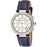Michael Kors Parker White Dial Navy Blue Leather Strap Watch for Women - MK2293 Buy Now By Michael Kors