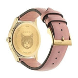 Gucci G Timeless Quartz Mother of Pearl Dial Pink Leather Strap Watch For Women - YA1264132 Buy Now By Gucci