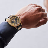 Guess Frontier Crystals Black Dial Black Silicone Strap Watch For Men - W1132G1 Buy Now By Guess