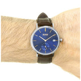 Hugo Boss Corporal Blue Dial Brown Leather Strap Watch for Men - 151363 Buy Now By Hugo Boss