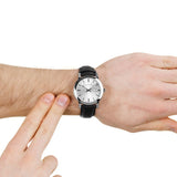 Burberry The City White Dial Black Leather Strap Watch for Men - BU9008 Buy Now By Burberry