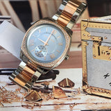 Michael Kors Bryn Quartz Blue Dial Two Tone Steel Strap Watch For Women - MK6136 Buy Now By Michael Kors
