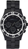 Marc Jacobs Blade Chronograph Black Dial Black Steel Strap Watch for Women - MBM3083 Buy Now By Marc Jacobs