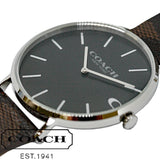 Coach Charles Black Dial Brown Leather Strap Watch for Women - 14602156 Buy Now By Coach