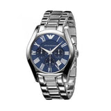 Emporio Armani Classic Blue Dial Silver Steel Strap Watch For Men - AR1635 Buy Now By Emporio Armani