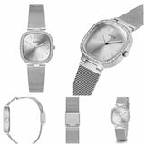 Guess Tapestry Diamonds Silver Dial Silver Mesh Bracelet Watch for Women - GW0354L1 Buy Now By Guess