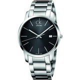 Calvin Klein City Date Black Dial Silver Steel Strap Watch for Men - K2G2G143 Buy Now By Calvin Klein