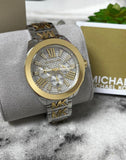 Michael Kors Wren Chronograph Crystals Silver Two Tone Steel Strap Watch for Women - MK6953 Buy Now By Michael Kors