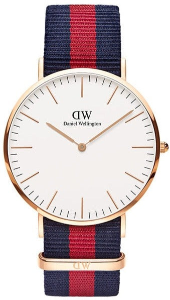 Daniel Wellington Classic Oxford White Dial Two Tone NATO Strap Watch For Men - DW00100001 Buy Now By Daniel Wellington