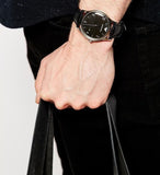 Emporio Armani Classic Quartz Black Dial Black Leather Strap Watch For Men - AR1865 Buy Now By Emporio Armani