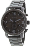 Fossil Nate Chronograph Black Dial Black Steel Strap Watch for Men - JR1401 Buy Now By Fossil