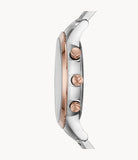 Emporio Armani Renato Chronograph Blue Dial Two Tone Steel Strap Watch For Men - AR80025 Buy Now By Emporio Armani